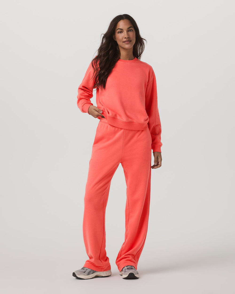 Sedona Straight Leg Sweatpant Women's Bright Coral Pant | Vuori for sale