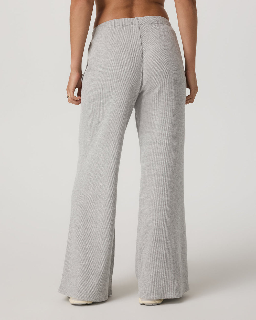 Waffle Wideleg Pant Women's Light Grey Waffle Knit Pants | Vuori for sale