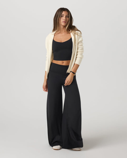 Halo Easy Wideleg Pant Women's Solid Black Wideleg Pants | Vuori discount