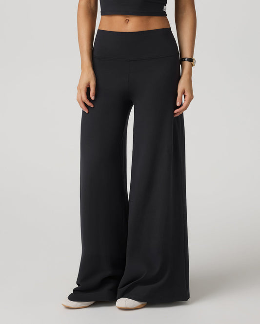 Halo Easy Wideleg Pant Women's Solid Black Wideleg Pants | Vuori discount