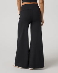 Halo Easy Wideleg Pant - Short Women's Solid Black Pants | Vuori outlet