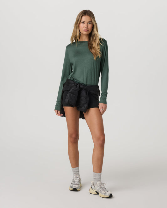 Daydream Crew Women's Agate Green Heather Long Sleeve | Vuori for sale