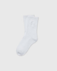 Half Crew Sock 2.0 White Performance Socks | Vuori online