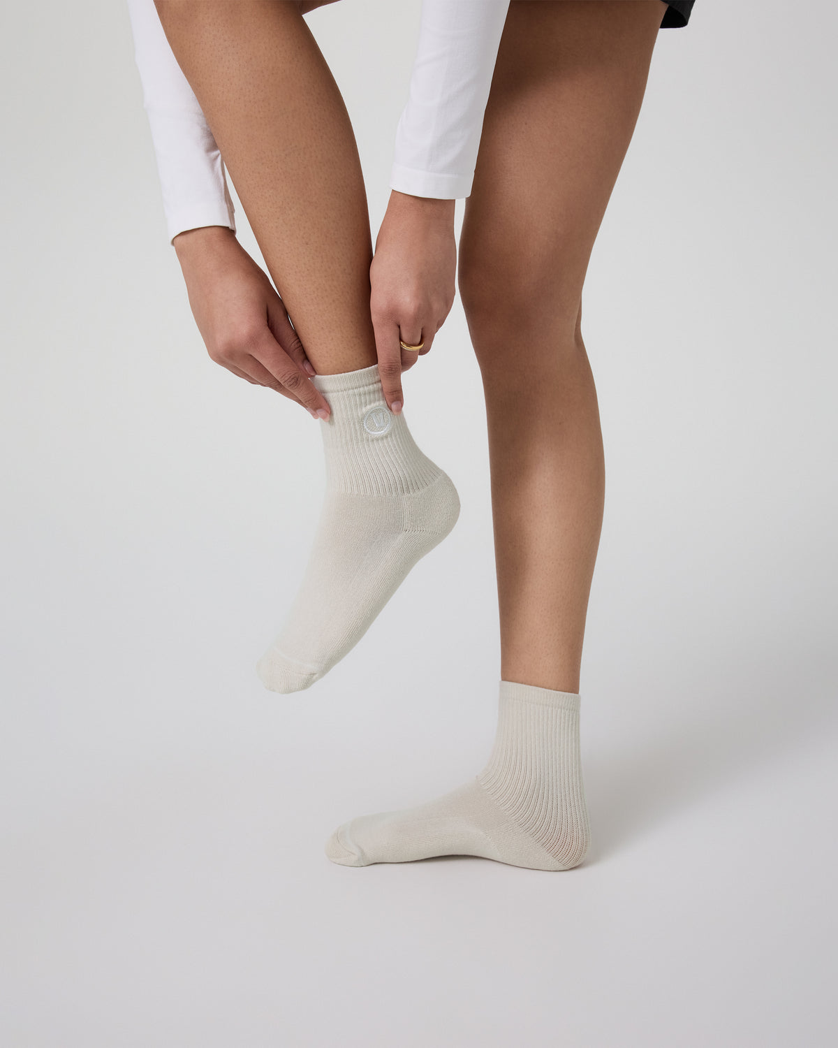 Half Crew Sock Salt Heather | Vuori discount