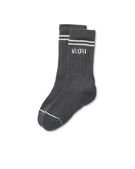 Vuori Crew Sock Charcoal Performance Crew Socks | Vuori online