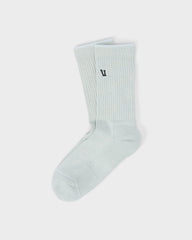 V1 Crew Sock 2.0 Storm Blue Heather Performance Socks | Vuori shop