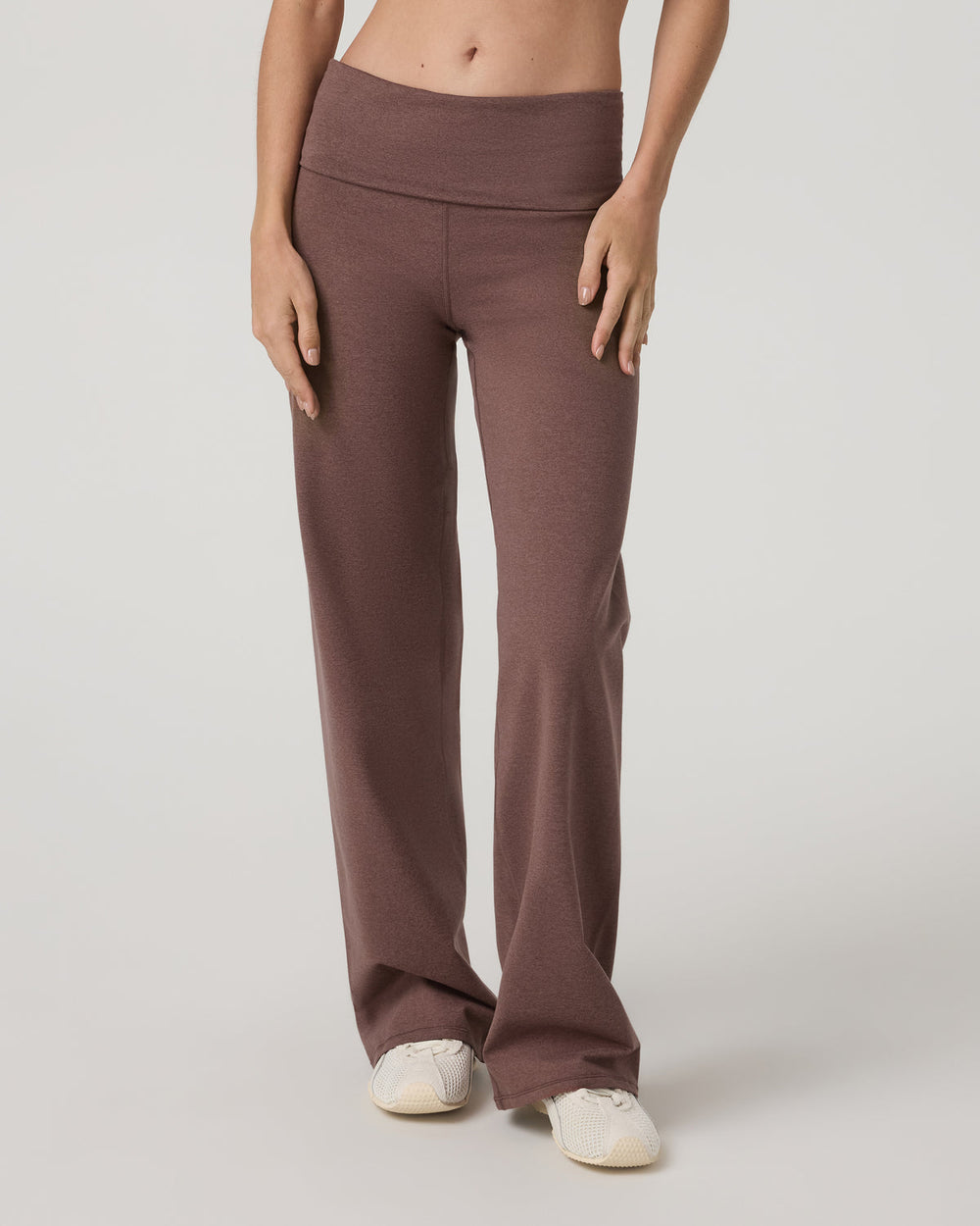 Granite Foldover Straight Leg Women's Sable Heather Pant | Vuori online