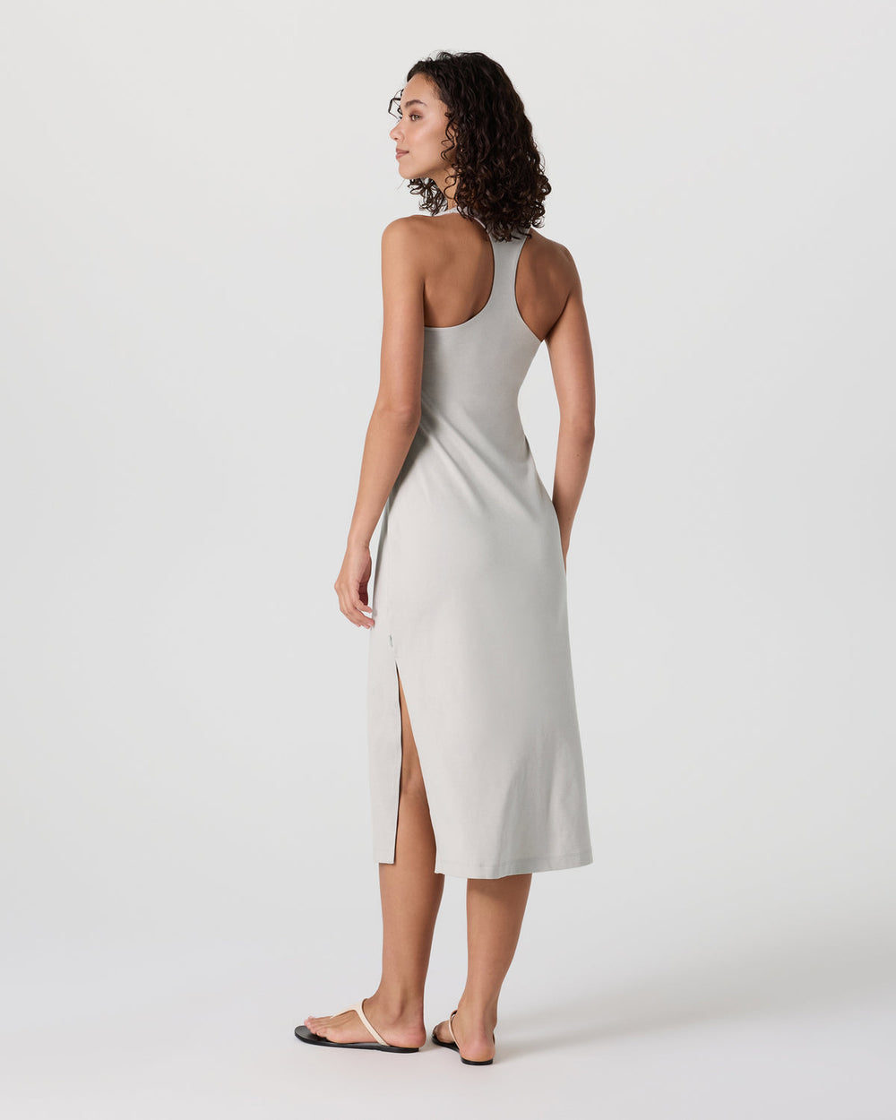Halo Racerback Dress Ecru Heather | Vuori sale