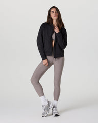 Halo Basin Bomber Women's Solid Black Jacket | Vuori onsale