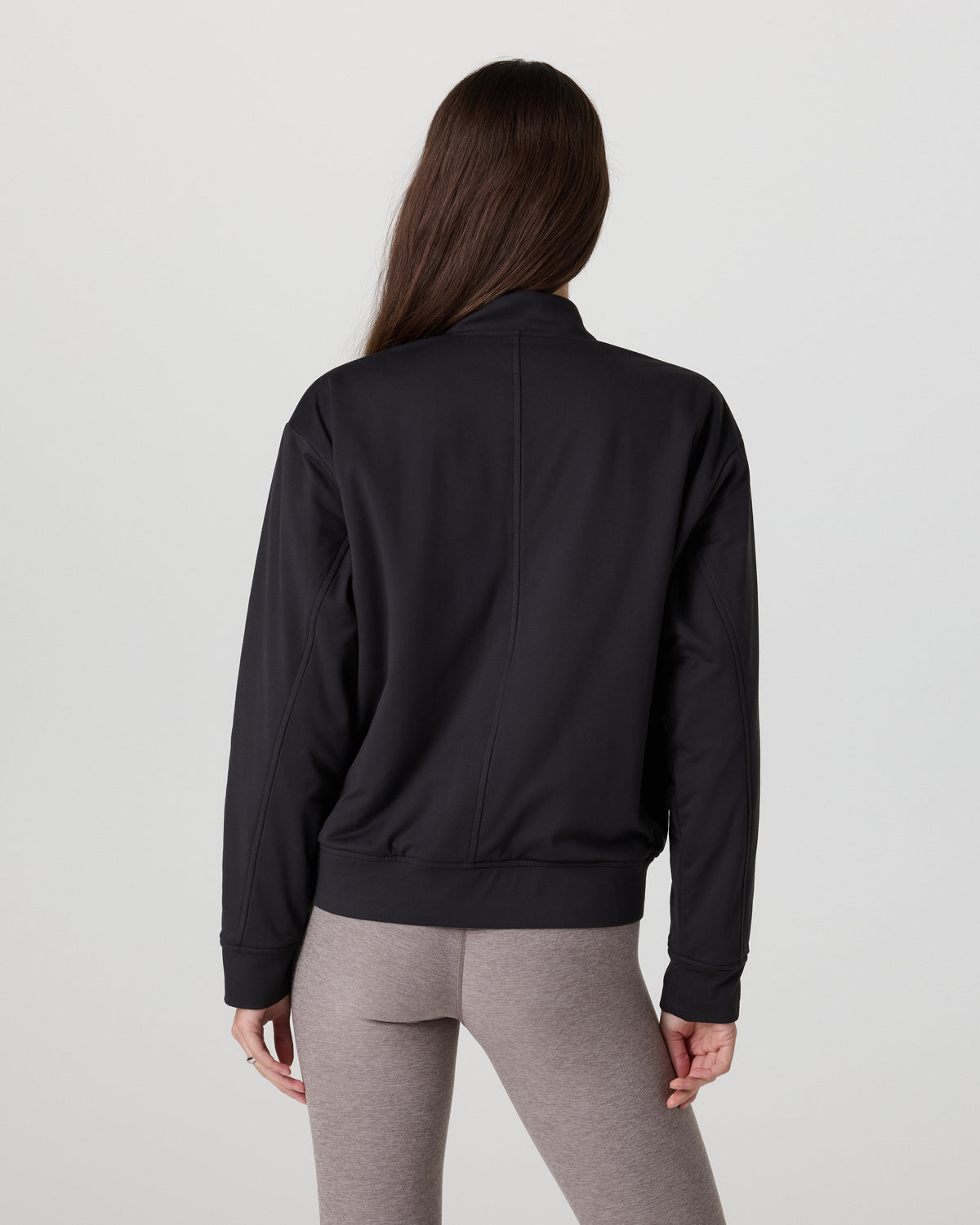 Halo Basin Bomber Women's Solid Black Jacket | Vuori onsale