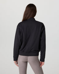 Halo Basin Bomber Women's Solid Black Jacket | Vuori onsale
