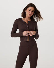 Halo Cardigan 2.0 Java Heather | Vuori online