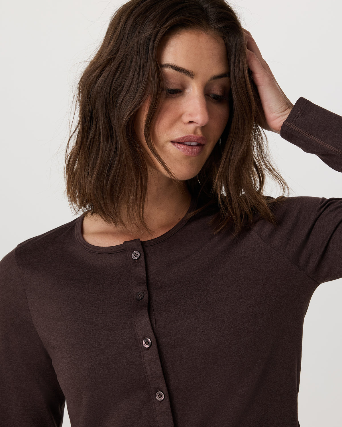 Halo Cardigan 2.0 Java Heather | Vuori online