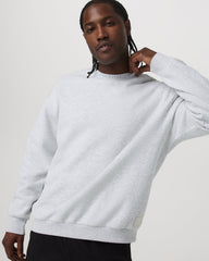 Restore Oversized Crew 2.0 Pale Grey Heather | Vuori outlet