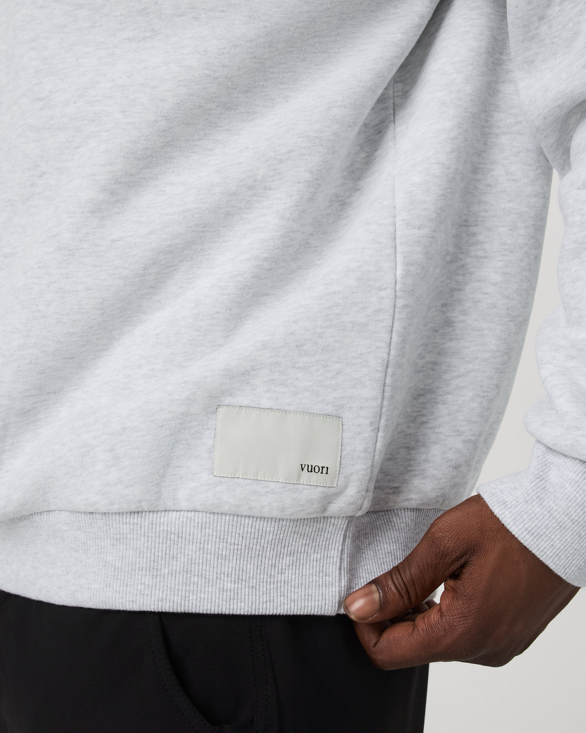Restore Oversized Crew 2.0 Pale Grey Heather | Vuori outlet