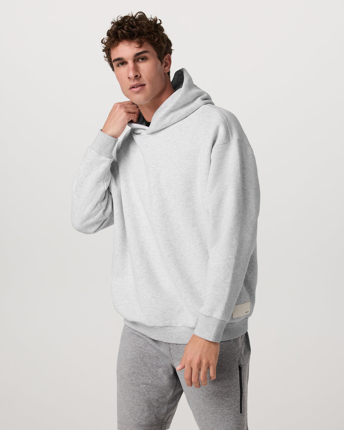 Restore Oversized Hoodie Pale Grey Heather | Vuori shop