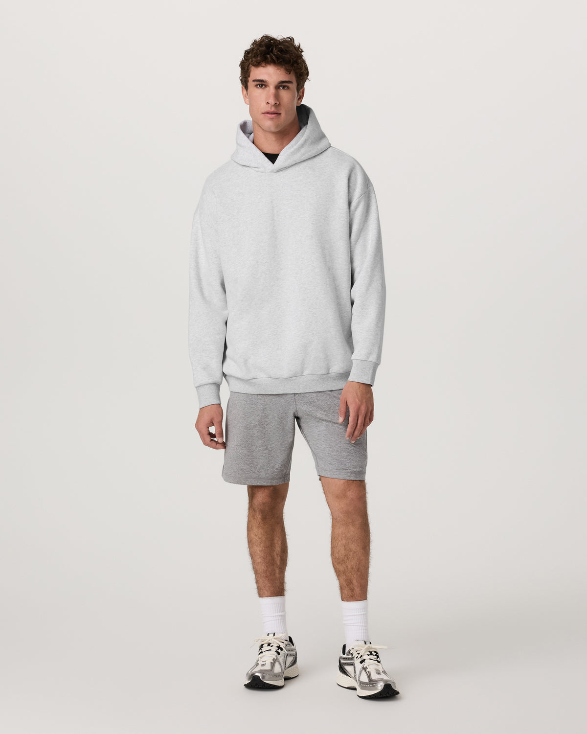 Restore Oversized Hoodie Pale Grey Heather | Vuori shop