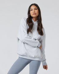 Restore Oversized Hoodie Pale Grey Heather | Vuori shop