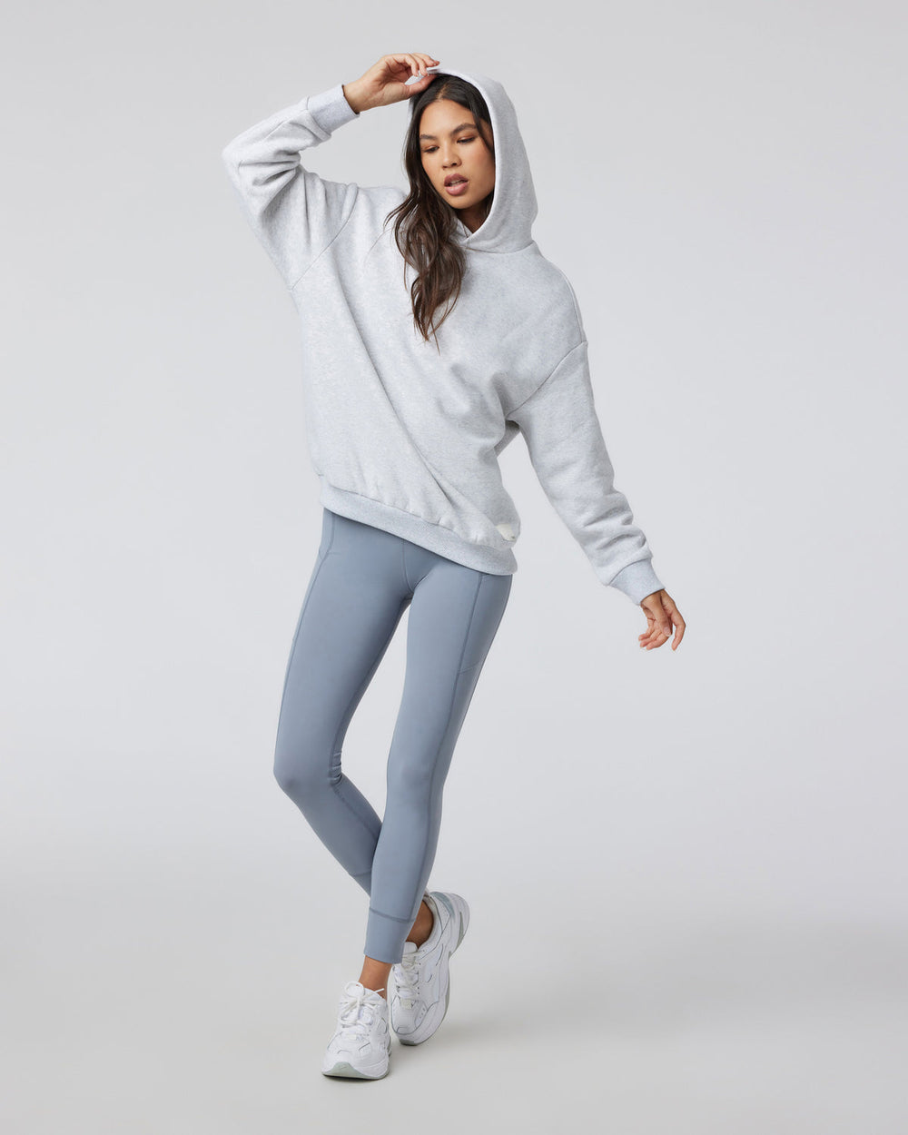 Restore Oversized Hoodie Pale Grey Heather | Vuori shop