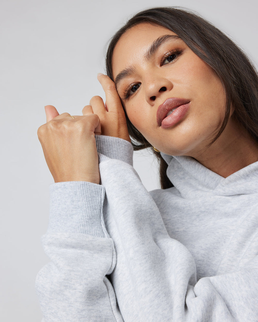 Restore Oversized Hoodie Pale Grey Heather | Vuori shop