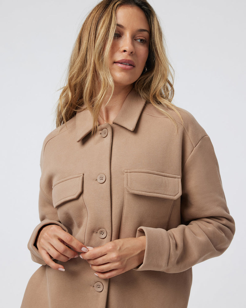 Restore Shirt Jacket Goldenrod French Terry Shirt | Vuori onsale