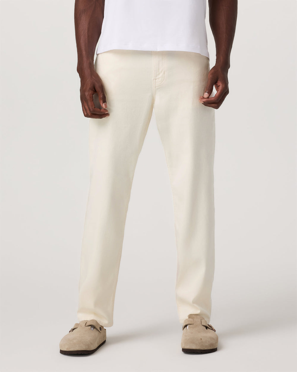 Benton Stretch Twill Pant Classic Fit 30" Natural Jeans | Vuori outlet