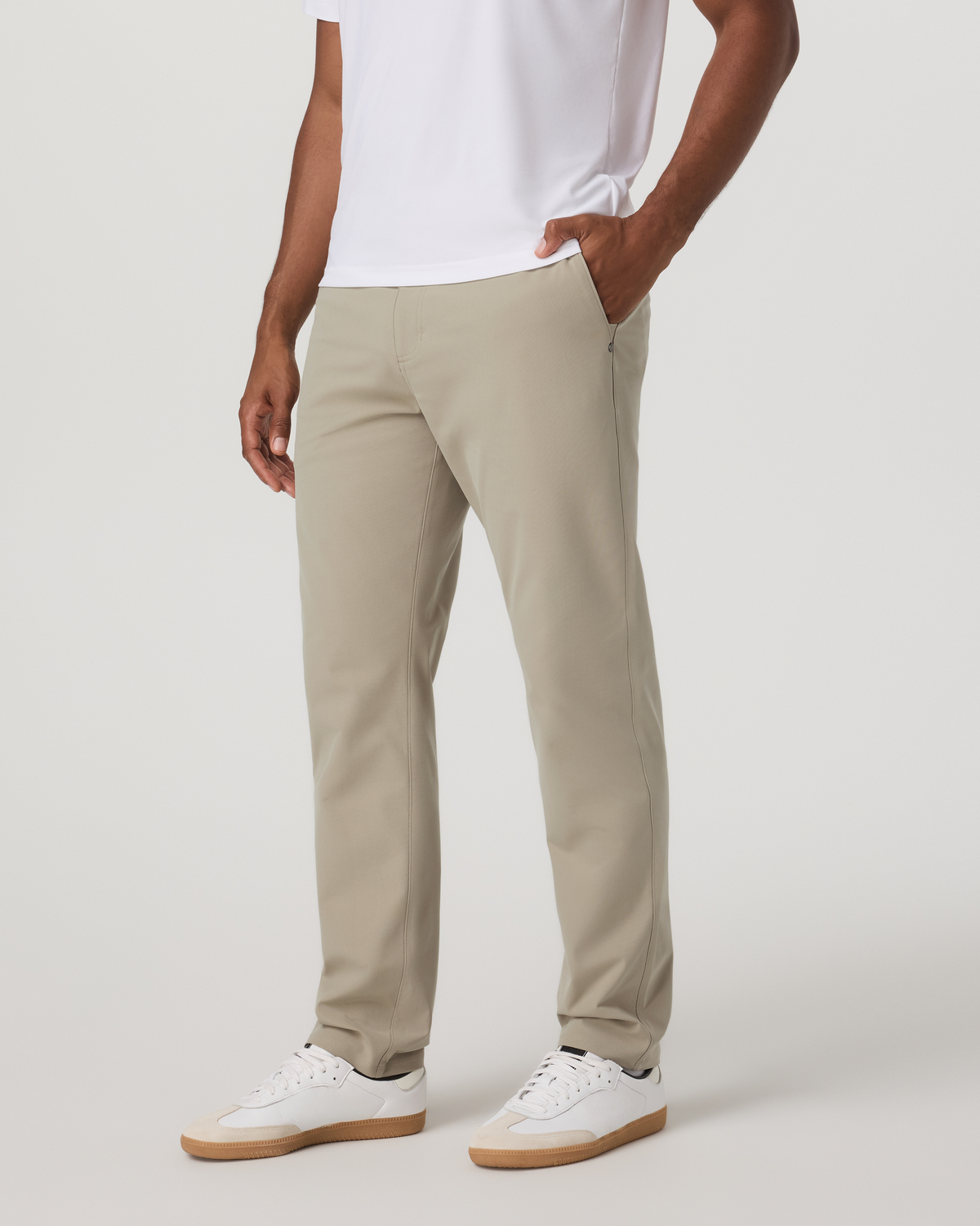 Meta Trouser Classic Fit 30" Men's Truffle Tailored Pants | Vuori for sale