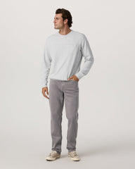 Benton Stretch Twill Pant Classic Fit 30" Cavern Grey Jeans | Vuori shop