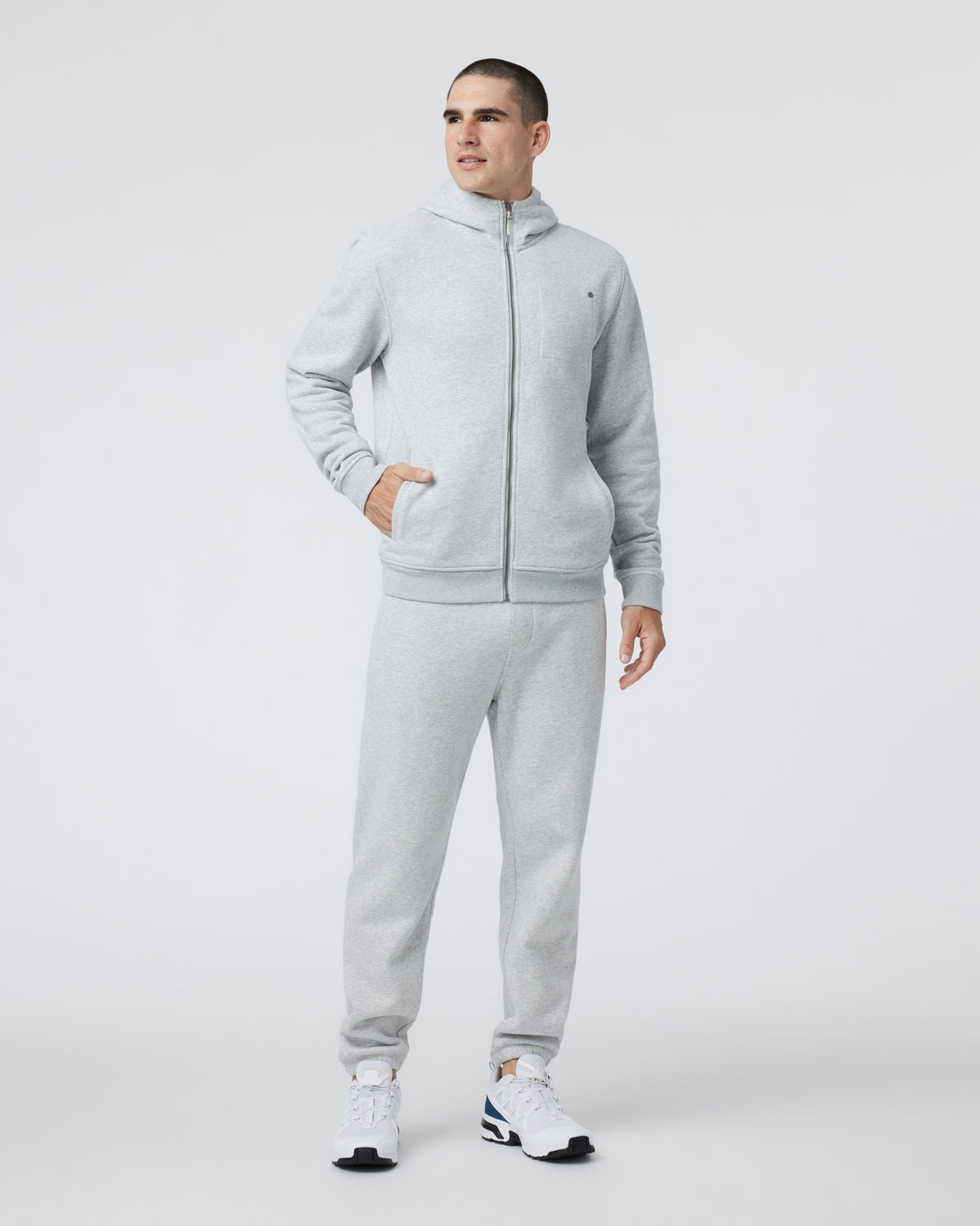 Seaside Sweatpant 28" Men's Light Heather Grey Sweatpant | Vuori for sale