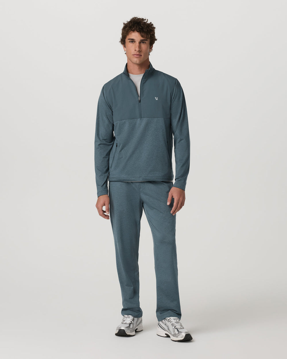 Men's Sunday Performance Track Pant 30" Blue Sea Heather| Vuori | Vuori outlet