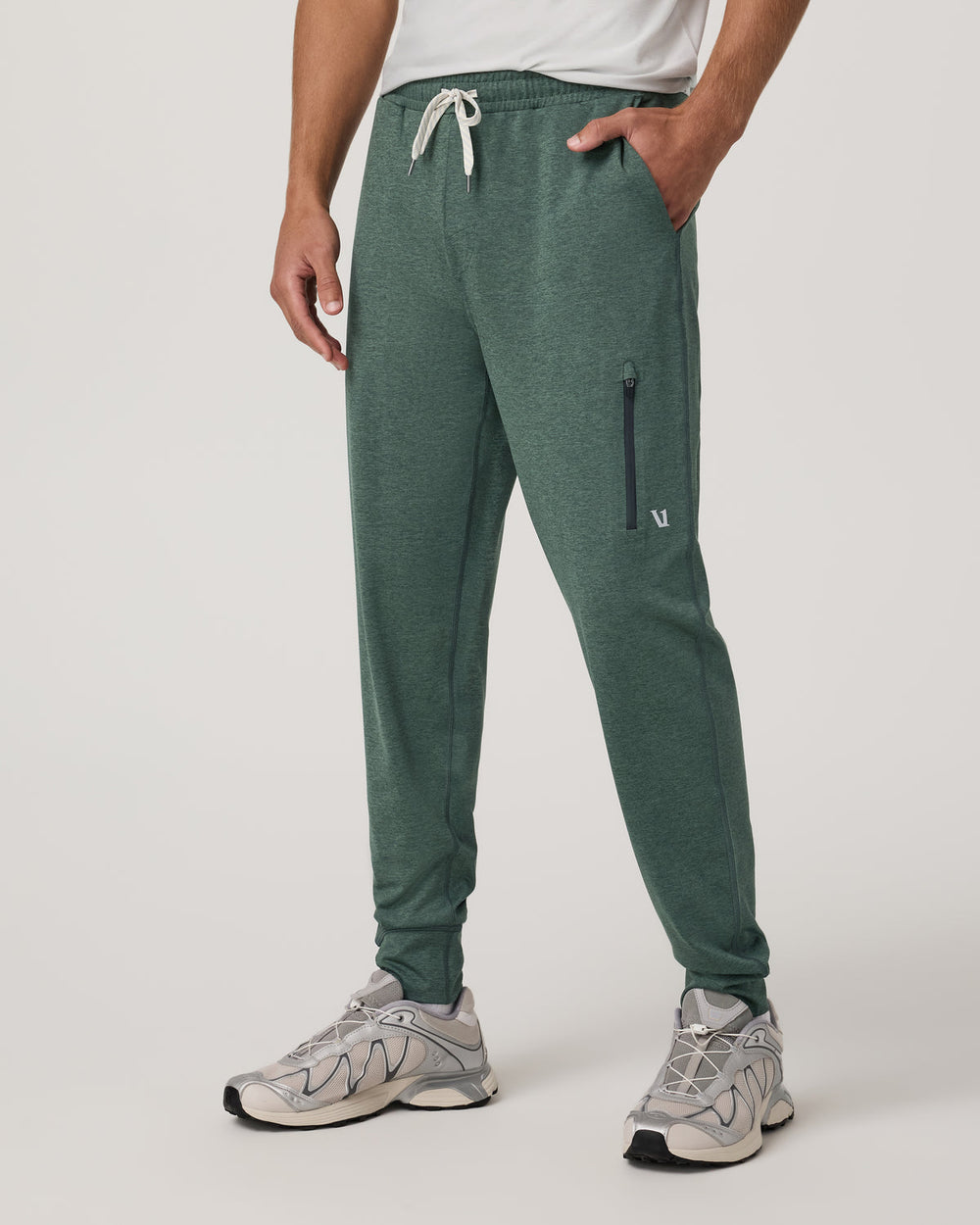 Men's Sunday Performance Jogger 28" Agate Green Heather | Vuori shop