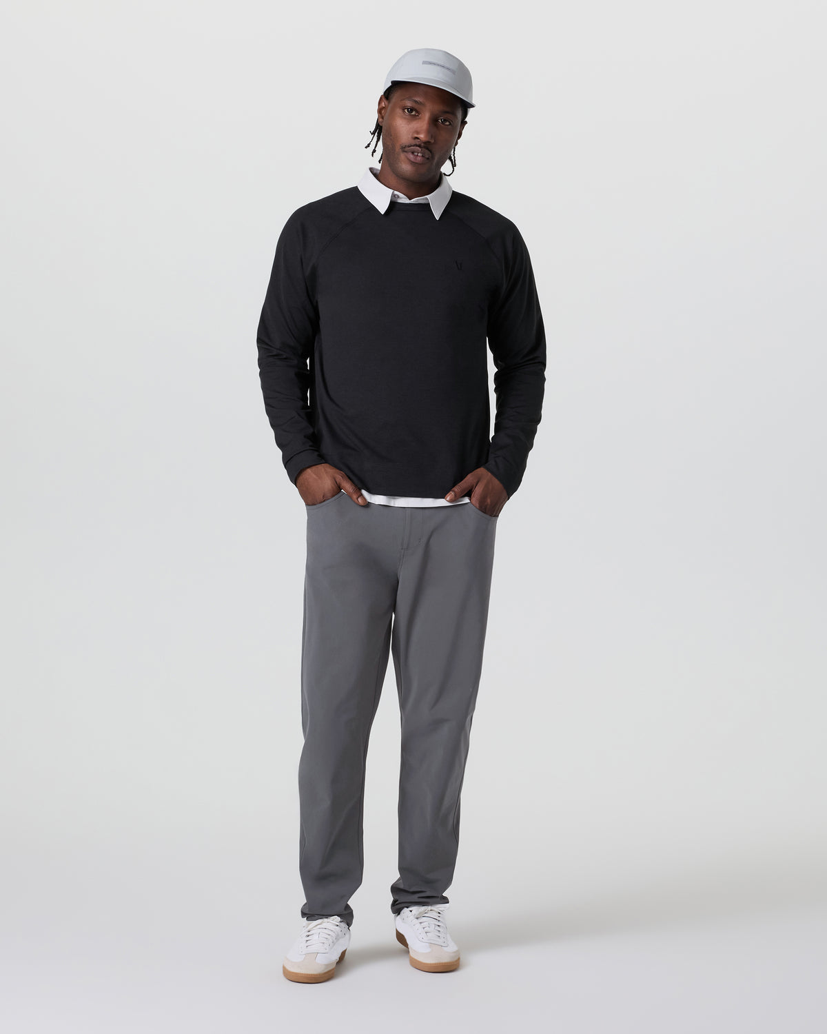 Meta Pant Classic Fit 34" Men's Charcoal 5-Pocket Pants | Vuori shop