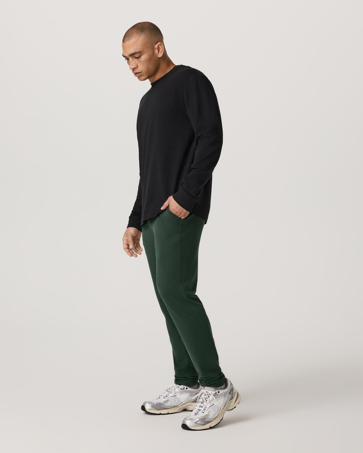Ponto Performance Pant 30" Men's Spruce Heather Pants | Vuori outlet