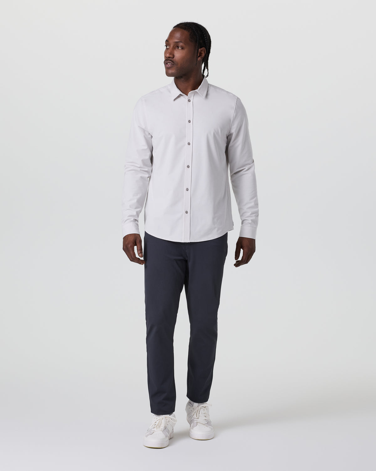 MetaTwill Pant Athletic Slim 32" Navy | Vuori shop