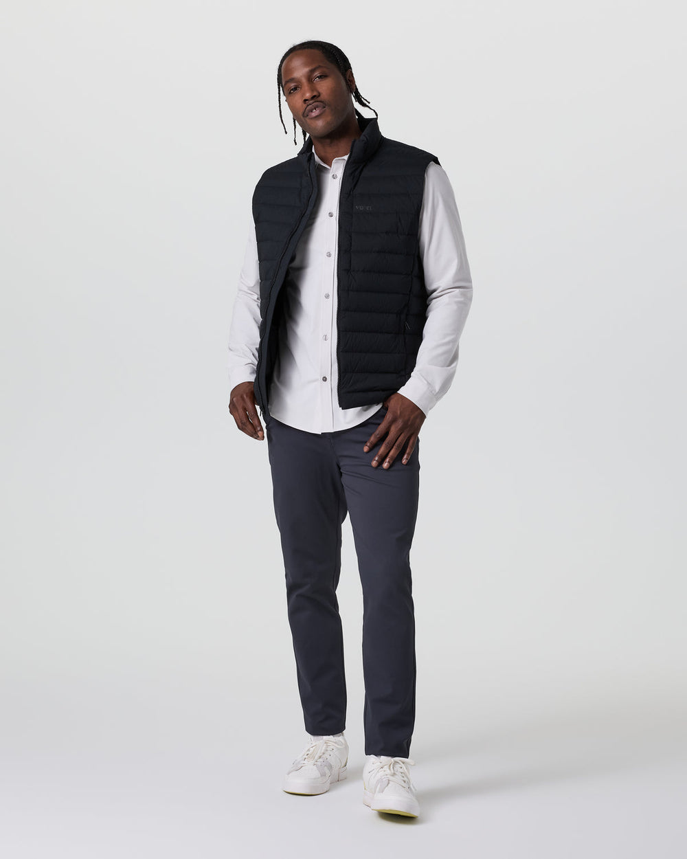 MetaTwill Pant Athletic Slim 32" Navy | Vuori shop