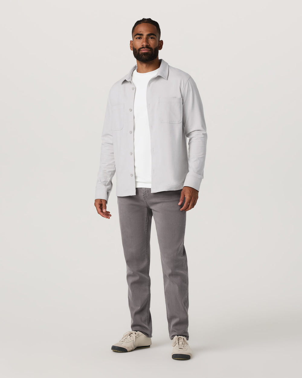 Benton Stretch Twill Pant Athletic Slim Fit 30" Cavern Grey | Vuori discount