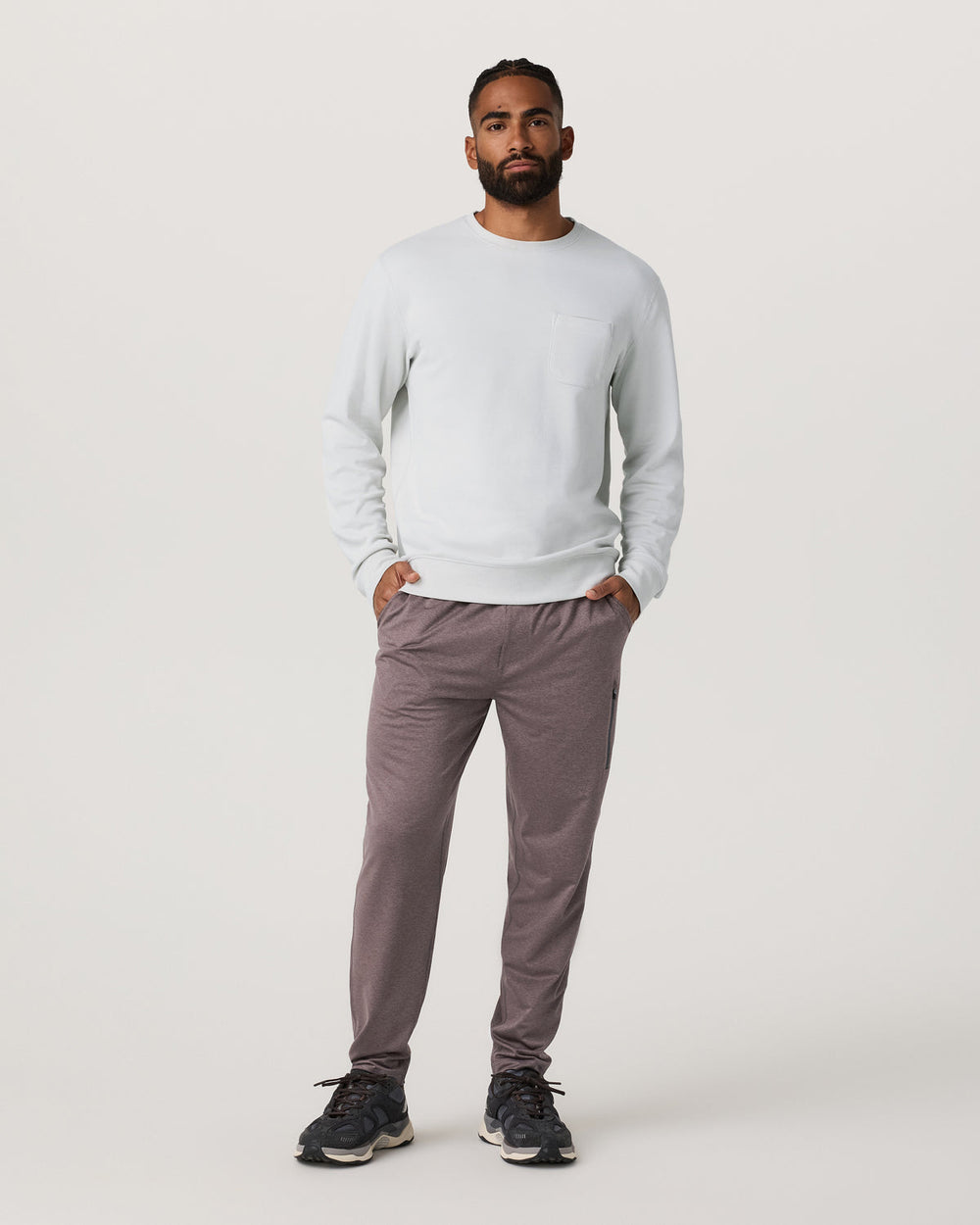 Men's Sunday Performance Jogger 28" Huckleberry Heather | Vuori for sale