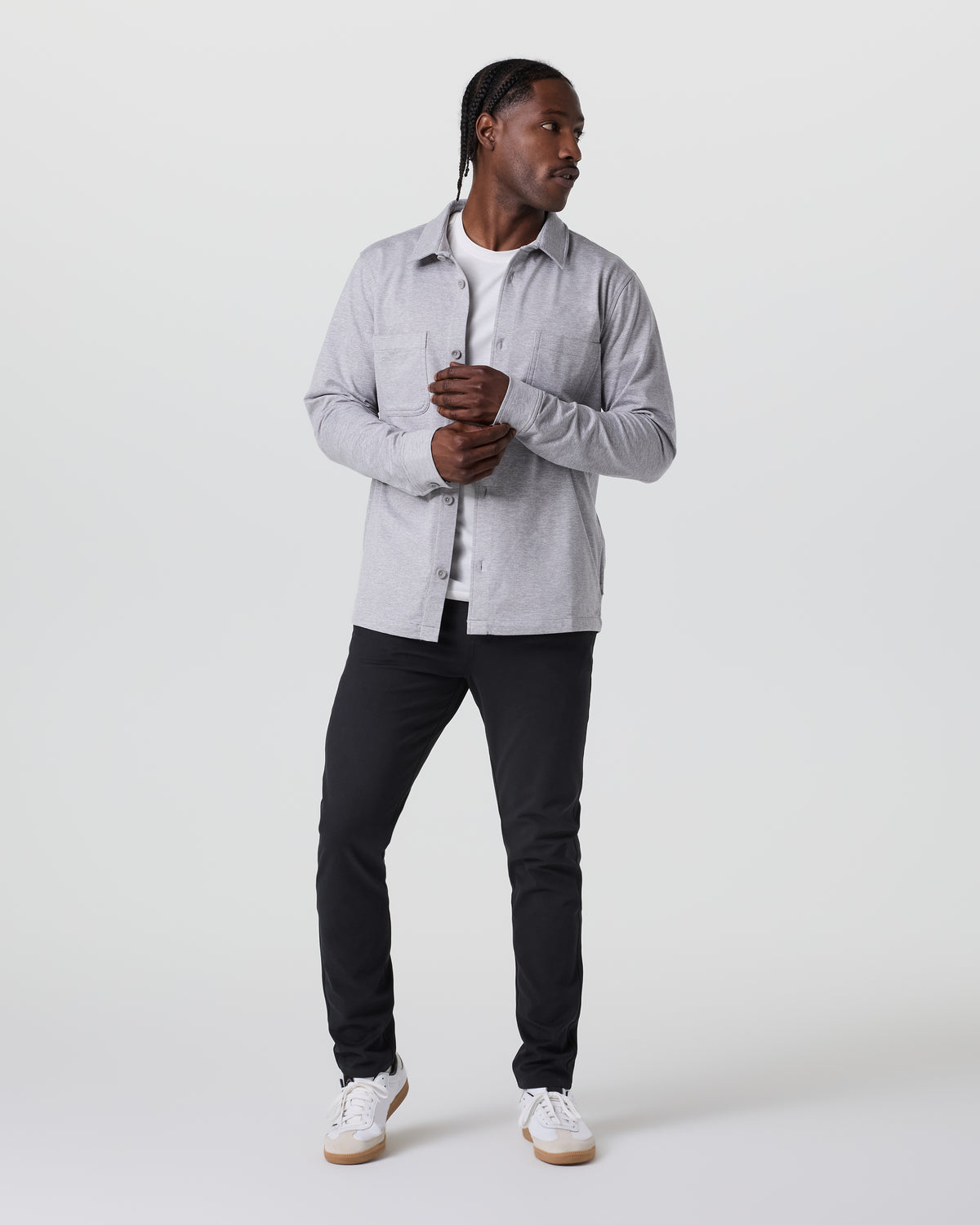 MetaTwill Pant Athletic Slim 30" Black | Vuori online