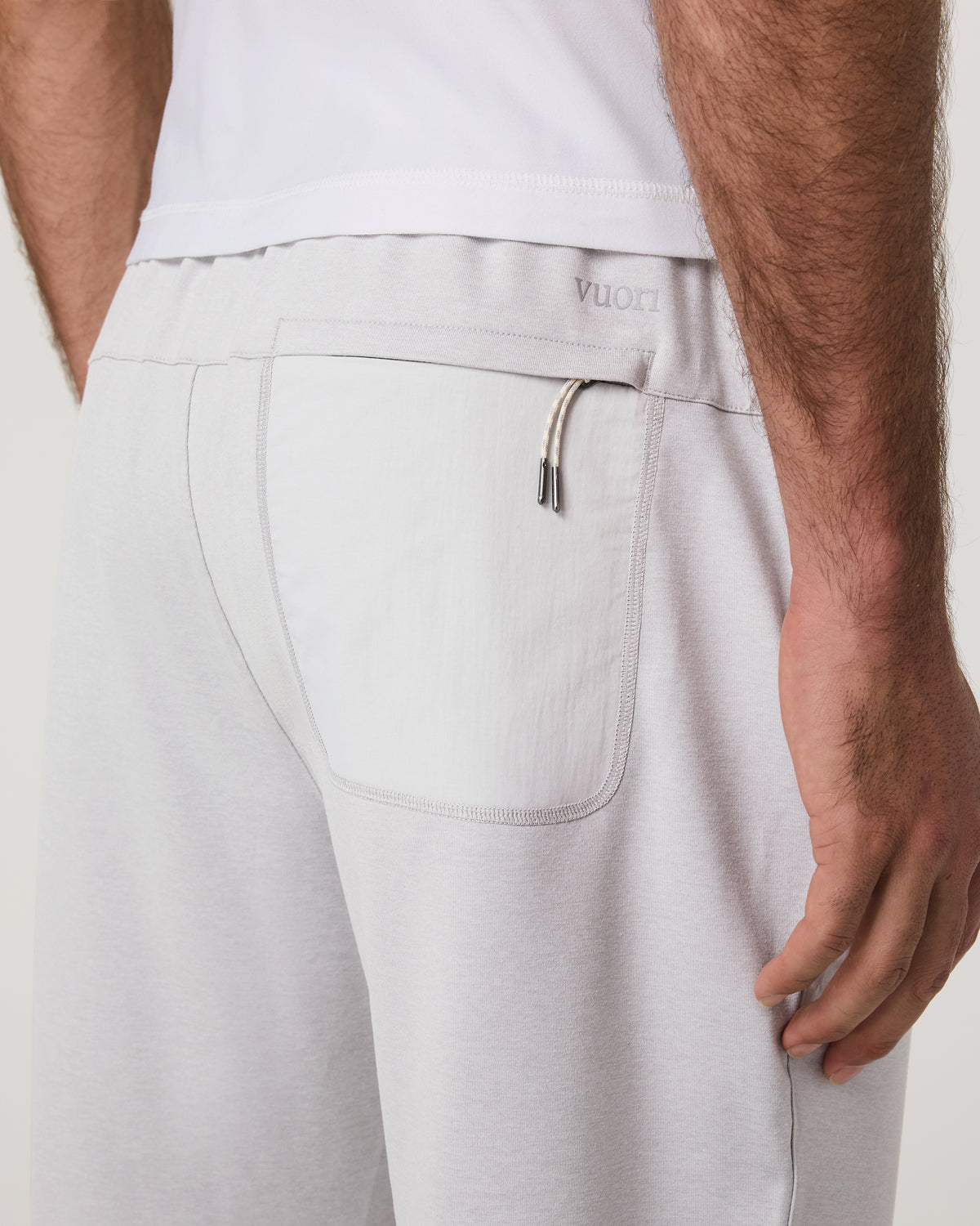 Sunday Mixed Media Jogger 28" Men's Frost Grey Joggers | Vuori onsale