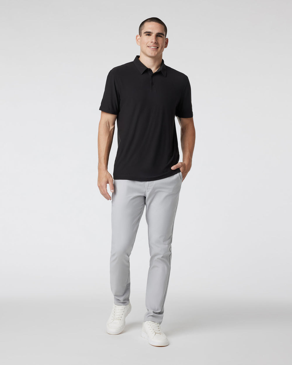 Cascade Tech Chino Pant 32" Men's Fog Chinos | Vuori for sale