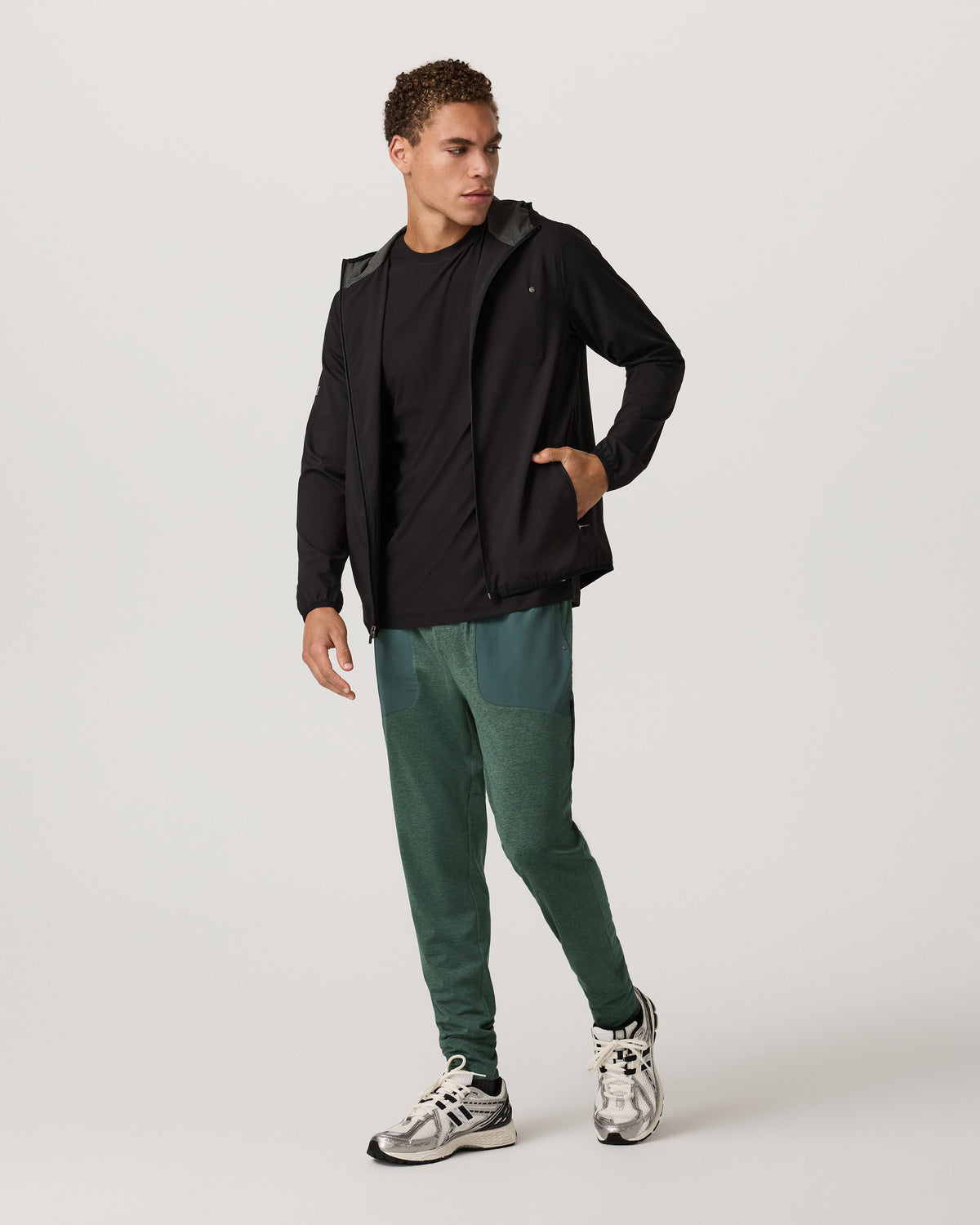 Men's Sunday Mixed Media Jogger 28" Agate Green Heather | Vuori shop