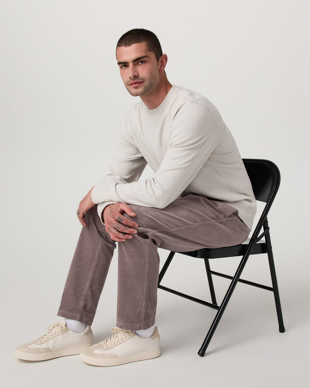 Men's Optimist Elastic Waist Pant Classic Fit Huckleberry | Vuori sale