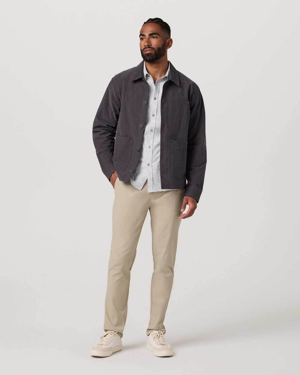 Men's Cascade Tech Chino Athletic Slim Fit 32" Trench | Vuori for sale