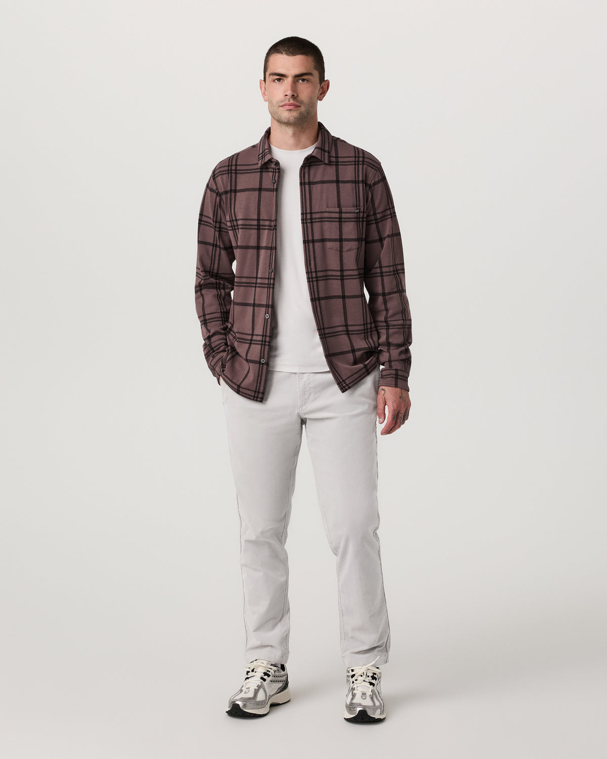 Optimist Elastic Waist Pant Classic Fit Amethyst Grey | Vuori discount