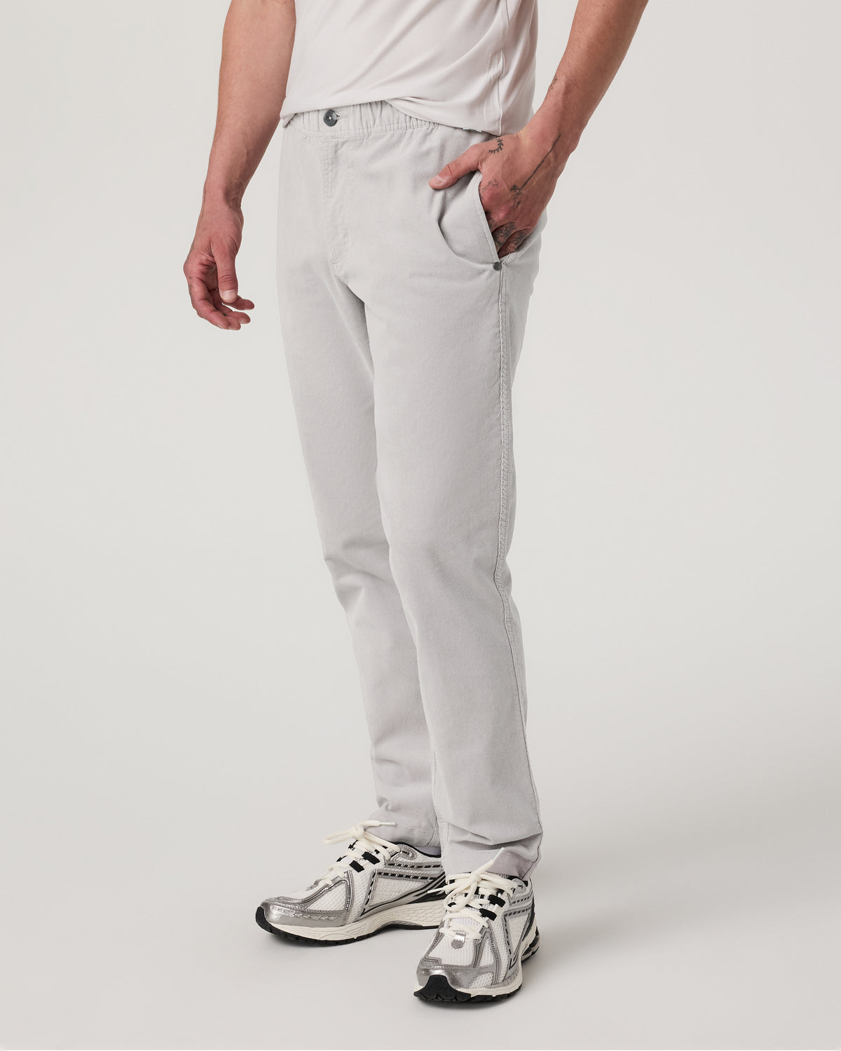 Optimist Elastic Waist Pant Classic Fit Amethyst Grey | Vuori discount