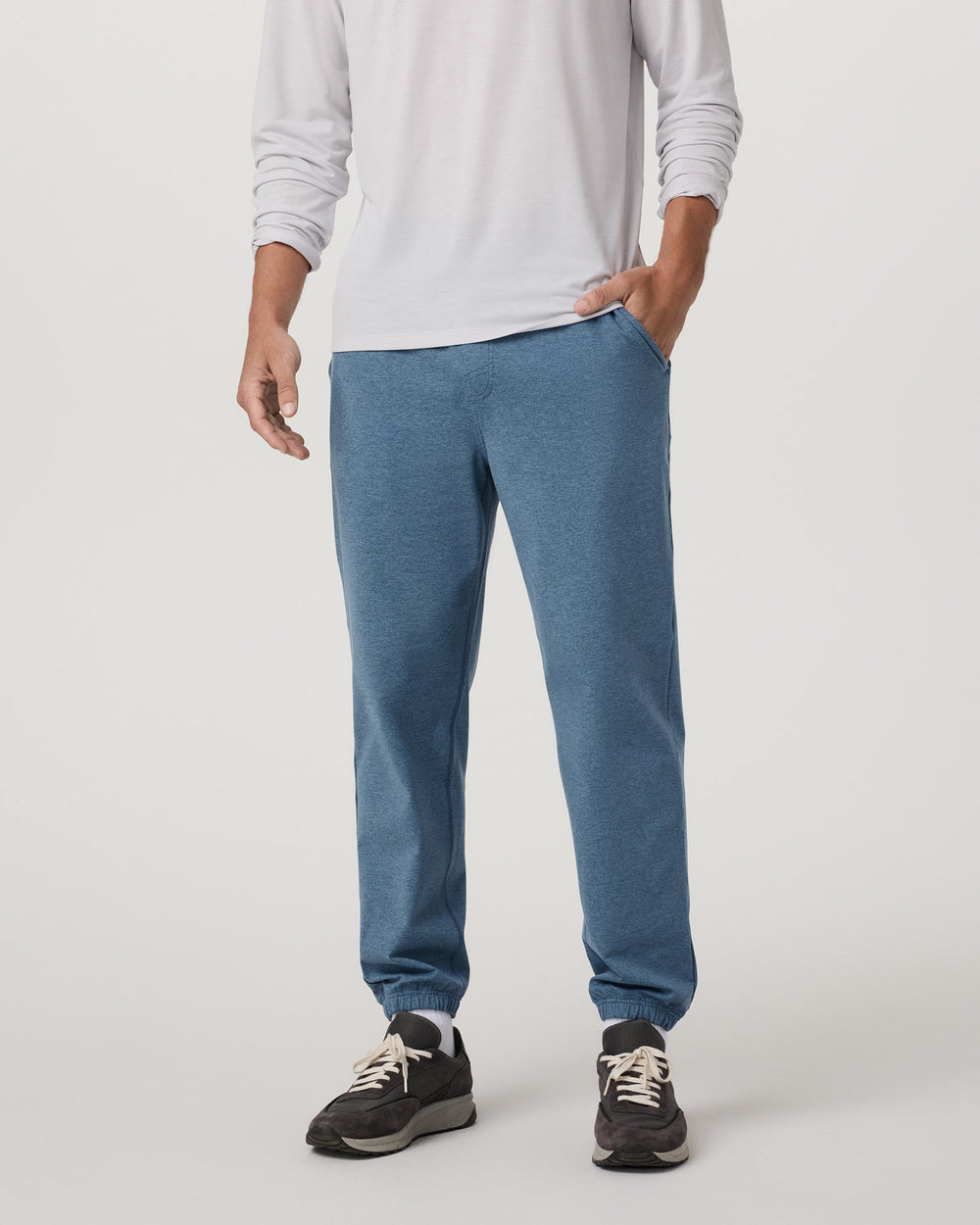 Men's Coronado Sweatpant 30" Pool Blue Heather | Vuori shop