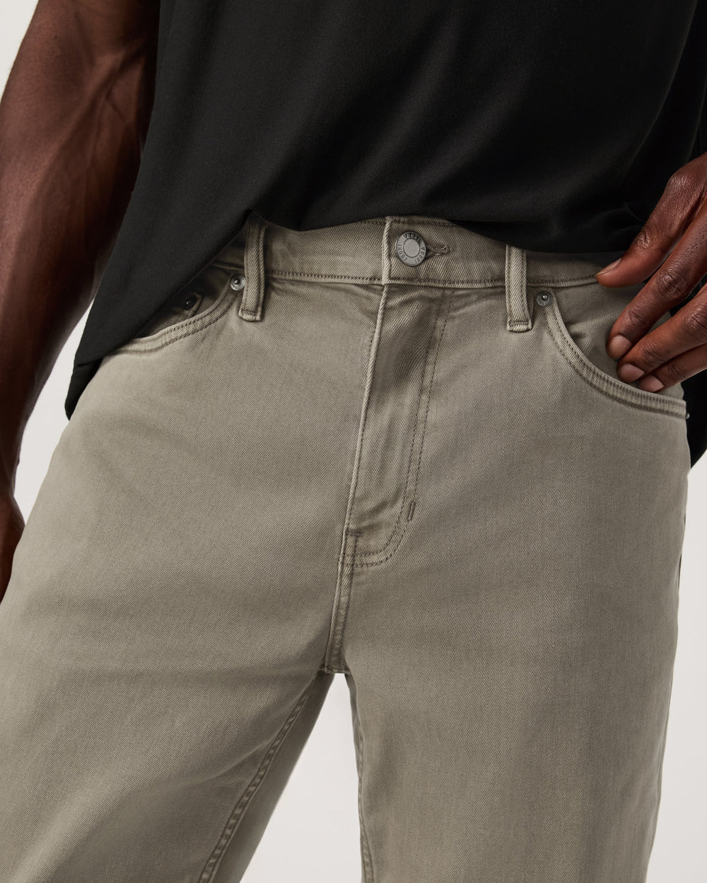 Benton Stretch Twill Pant Athletic Slim Fit 30" Taupe | Vuori shop