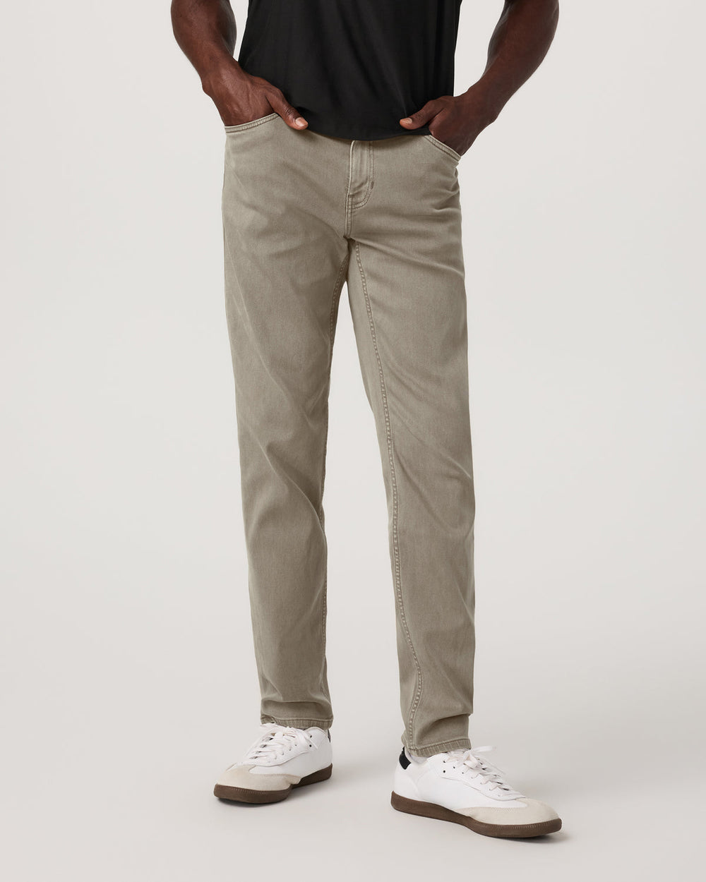 Benton Stretch Twill Pant Athletic Slim Fit 30" Taupe | Vuori shop