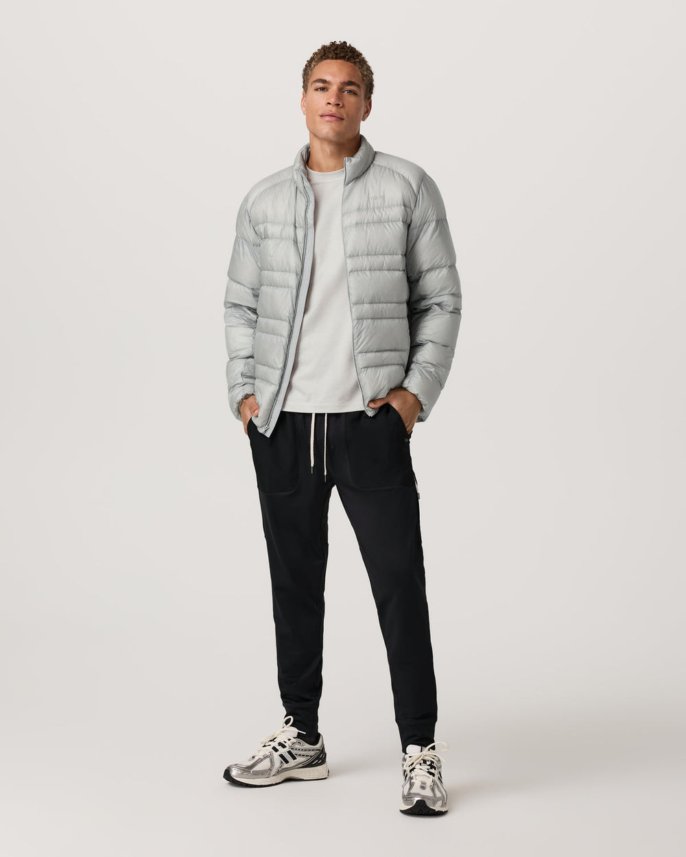 Sunday Mixed Media Jogger 28" Men's Black Joggers | Vuori discount