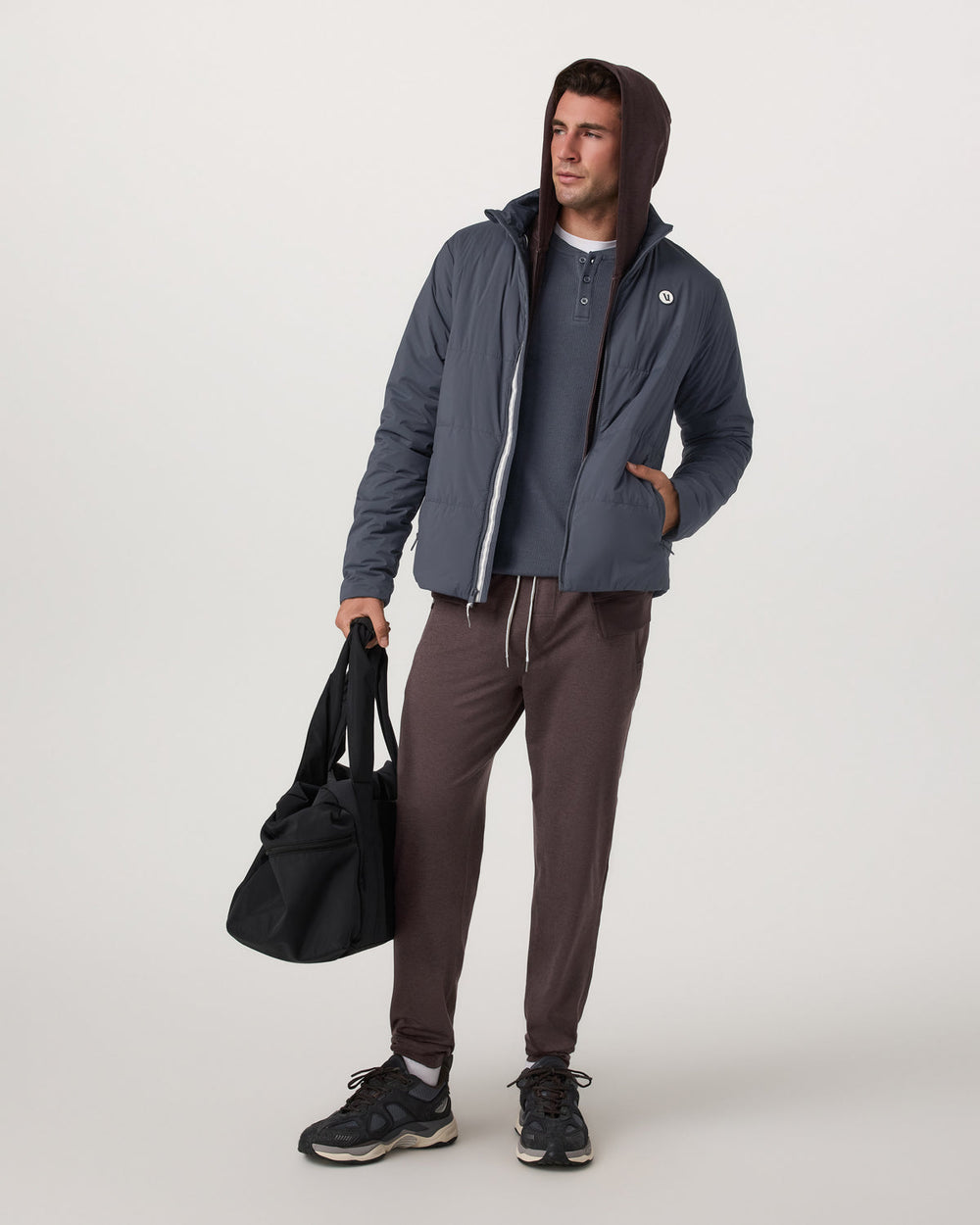 Men's Ponto Performance Jogger Sangria Heather | Vuori shop